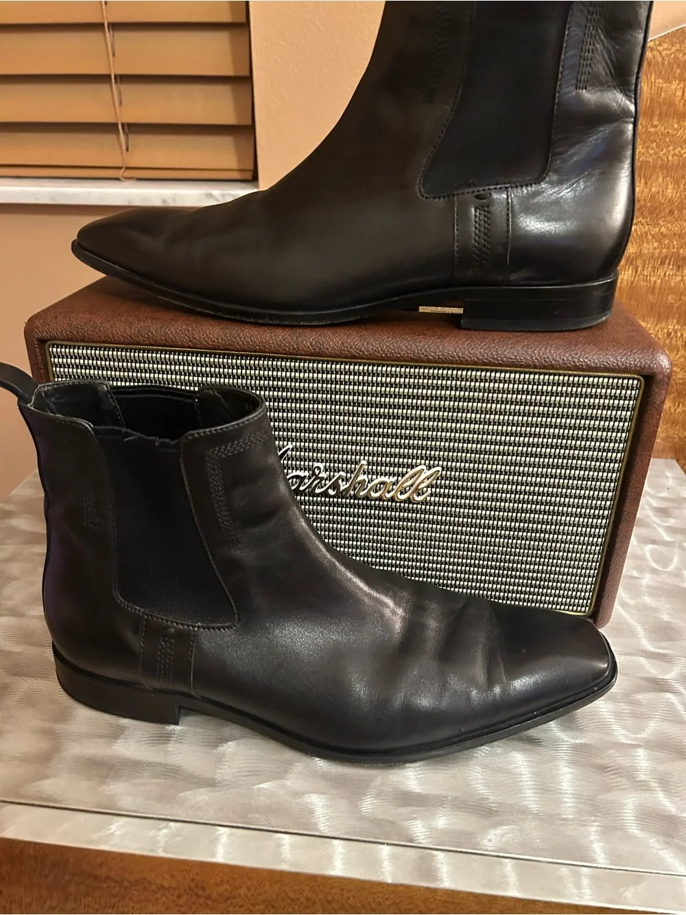 Hugo Boss Black Chelsea Boots for Men - Classic Slip-On Ankle Boots